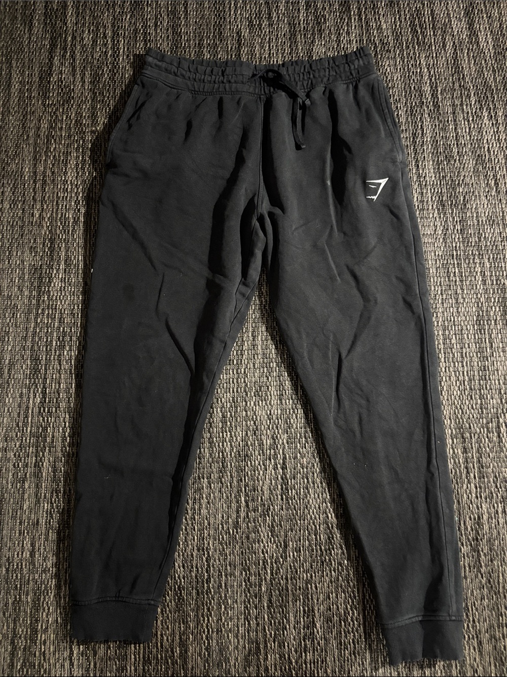 Gymshark Sweatpant Joggers Embroidered Logo Black Men’s Large